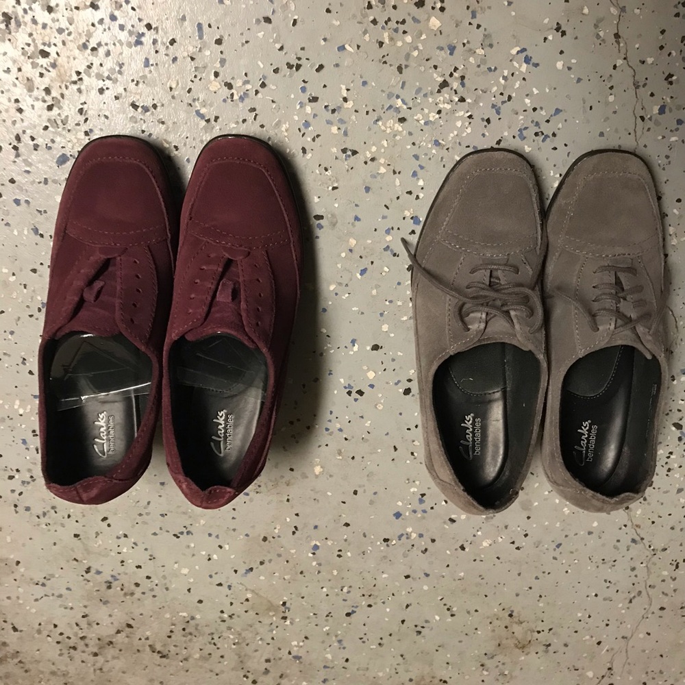 2 pairs of heels by Clarks